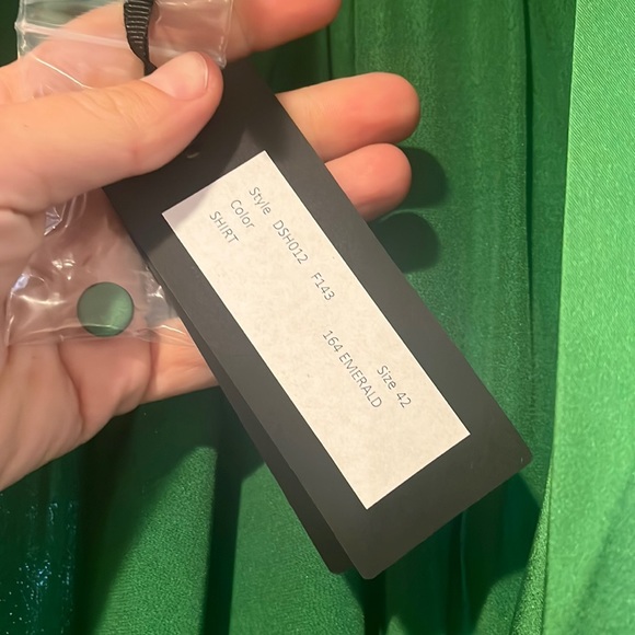 DUNDAS Fringe Satin Wrap - Picture 2 of 10